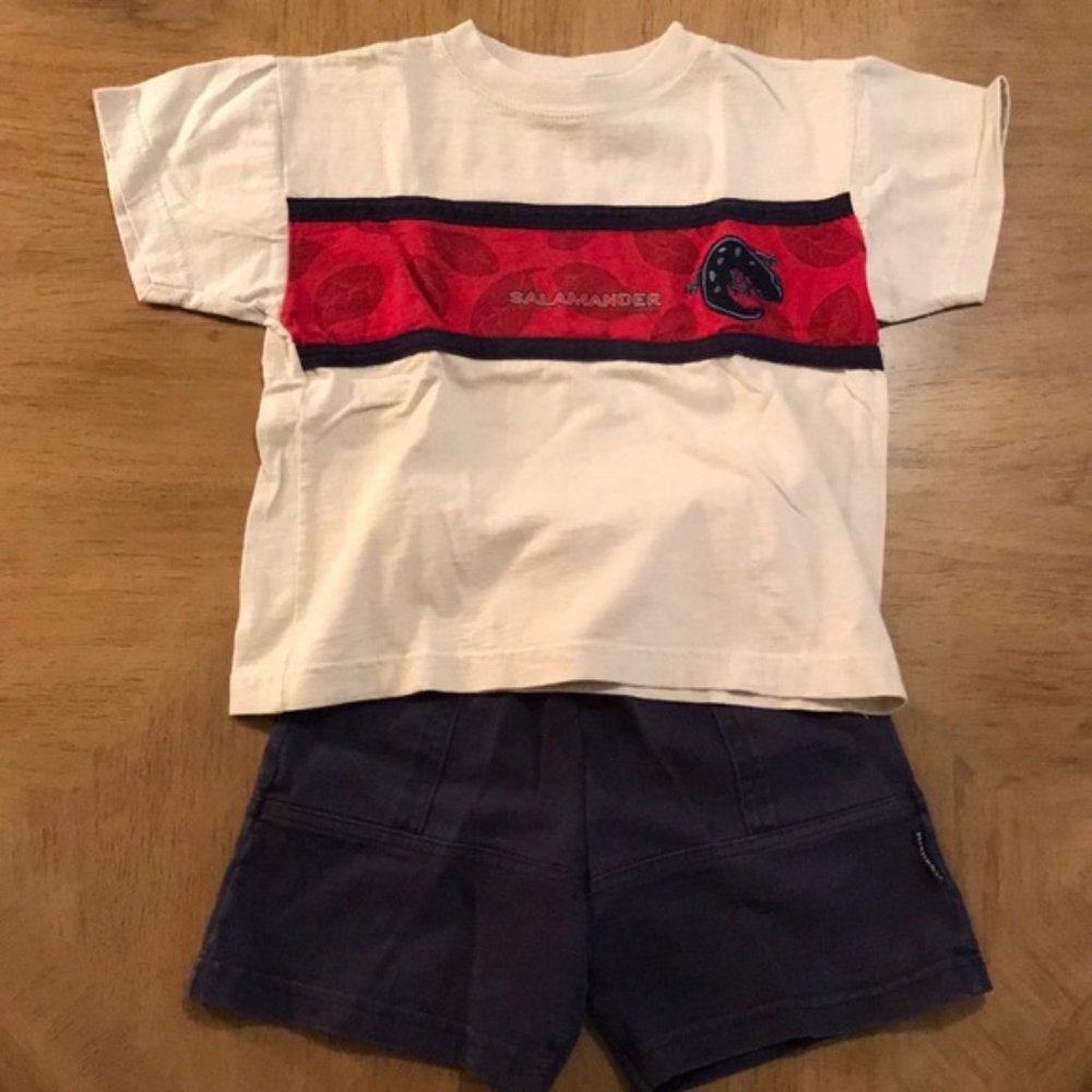 Final Price- HEALTHTEX Vintage 100% Cotton Matching Shirt and Shorts Set